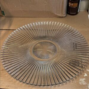 Radiant Clear Glass Serving Plate Heisey